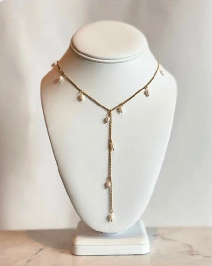 Perla Lariat Necklace SS